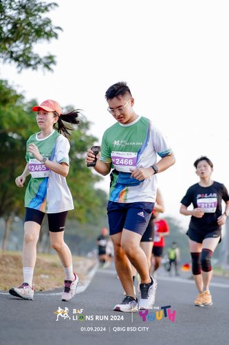 Race photo from BAF LIONS RUN 2024