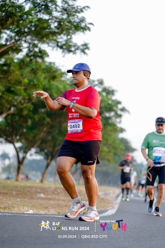 Race photo from BAF LIONS RUN 2024