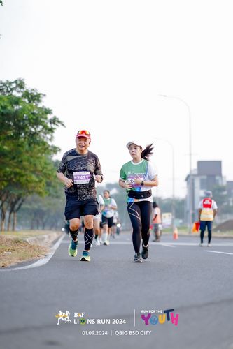 Race photo from BAF LIONS RUN 2024