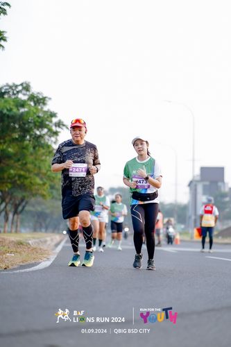 Race photo from BAF LIONS RUN 2024