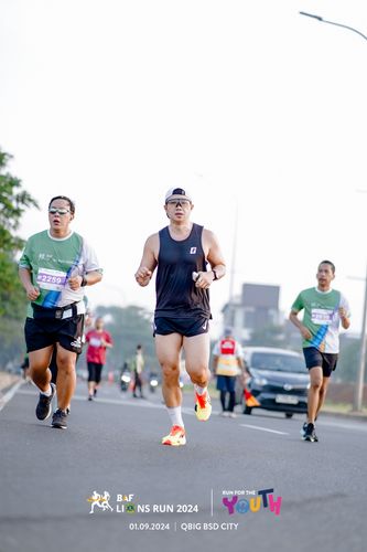 Race photo from BAF LIONS RUN 2024