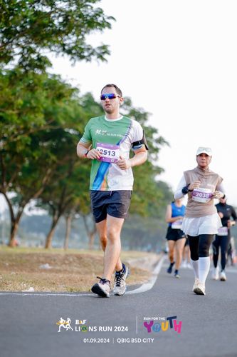 Race photo from BAF LIONS RUN 2024