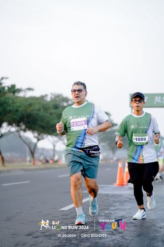 Race photo from BAF LIONS RUN 2024