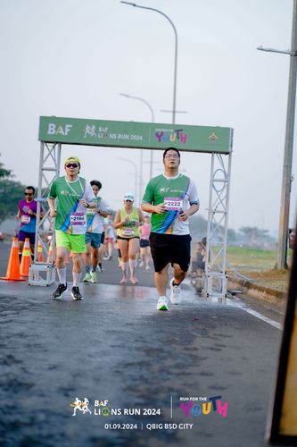 Race photo from BAF LIONS RUN 2024