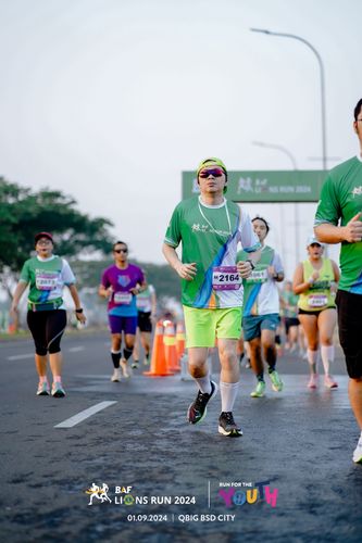 Race photo from BAF LIONS RUN 2024