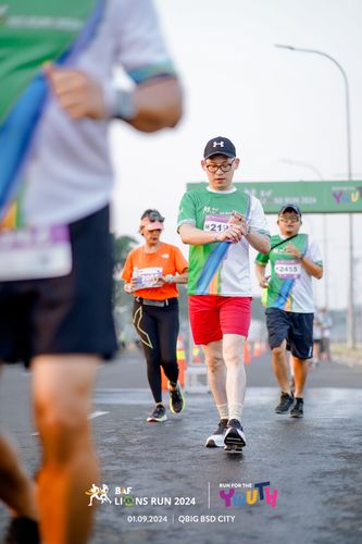 Race photo from BAF LIONS RUN 2024