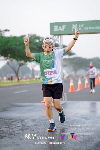 Race photo from BAF LIONS RUN 2024