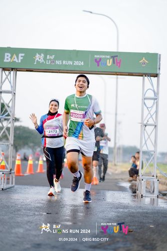 Race photo from BAF LIONS RUN 2024