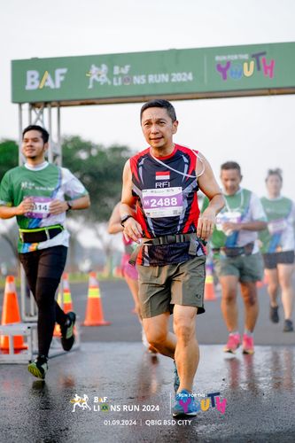 Race photo from BAF LIONS RUN 2024