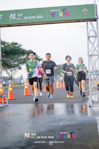 Race photo from BAF LIONS RUN 2024