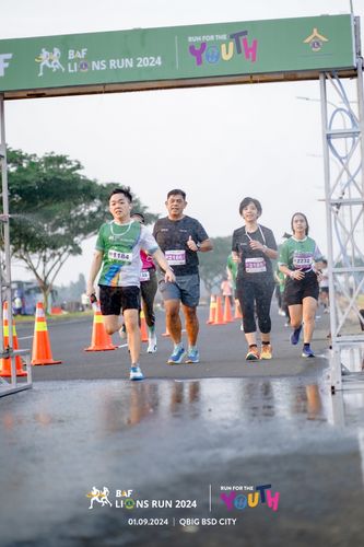 Race photo from BAF LIONS RUN 2024