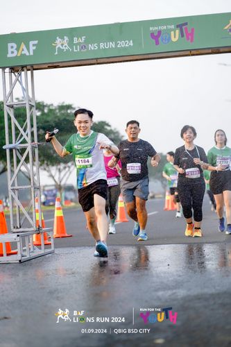Race photo from BAF LIONS RUN 2024