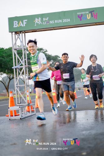 Race photo from BAF LIONS RUN 2024