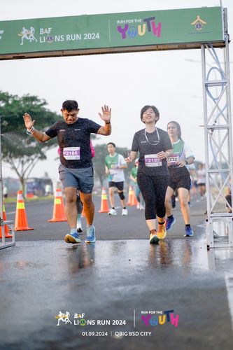 Race photo from BAF LIONS RUN 2024