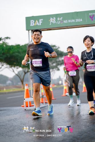 Race photo from BAF LIONS RUN 2024