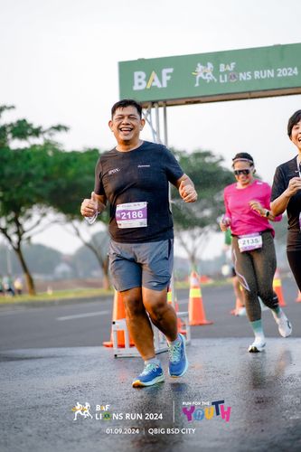 Race photo from BAF LIONS RUN 2024