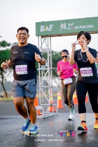 Race photo from BAF LIONS RUN 2024