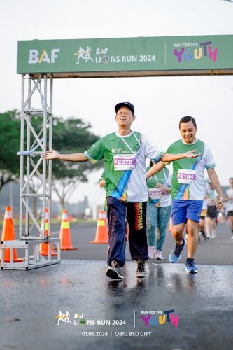 Race photo from BAF LIONS RUN 2024
