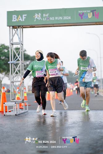 Race photo from BAF LIONS RUN 2024