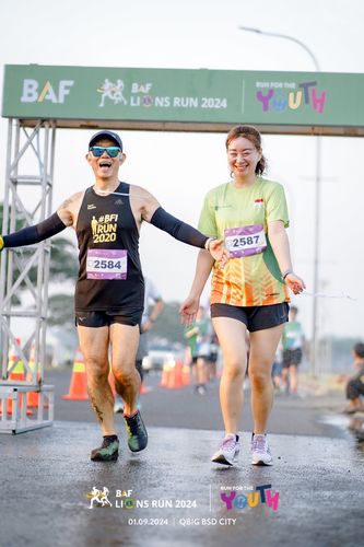 Race photo from BAF LIONS RUN 2024