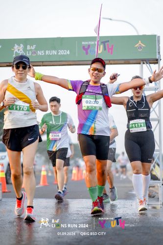 Race photo from BAF LIONS RUN 2024