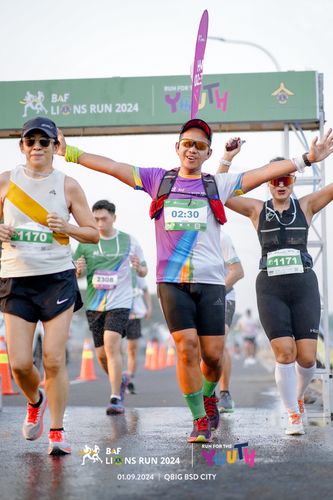 Race photo from BAF LIONS RUN 2024