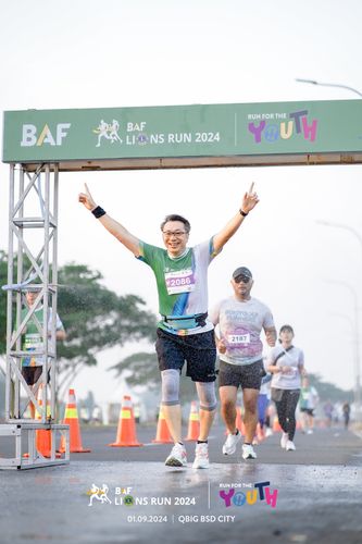 Race photo from BAF LIONS RUN 2024