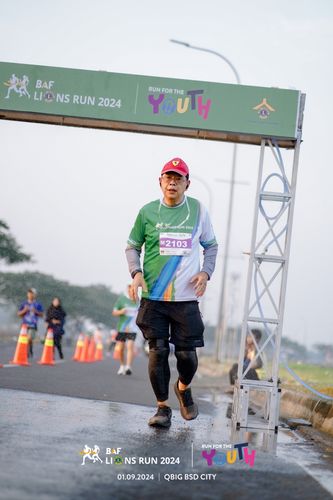 Race photo from BAF LIONS RUN 2024