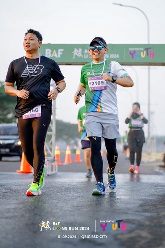 Race photo from BAF LIONS RUN 2024