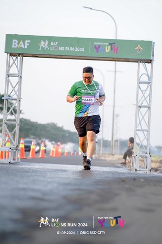 Race photo from BAF LIONS RUN 2024