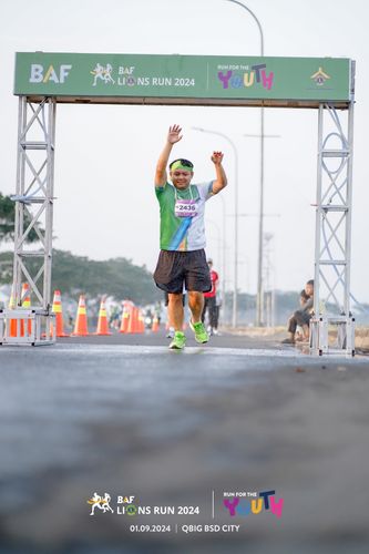 Race photo from BAF LIONS RUN 2024