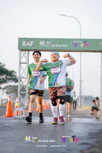 Race photo from BAF LIONS RUN 2024