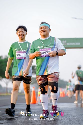 Race photo from BAF LIONS RUN 2024