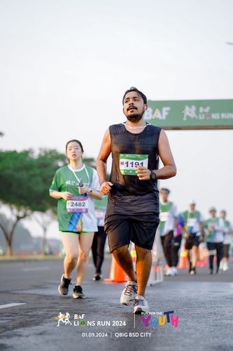 Race photo from BAF LIONS RUN 2024