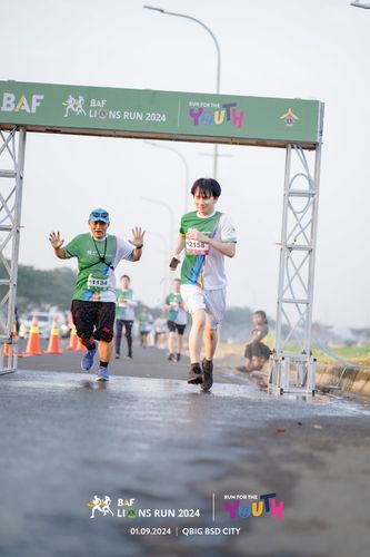 Race photo from BAF LIONS RUN 2024
