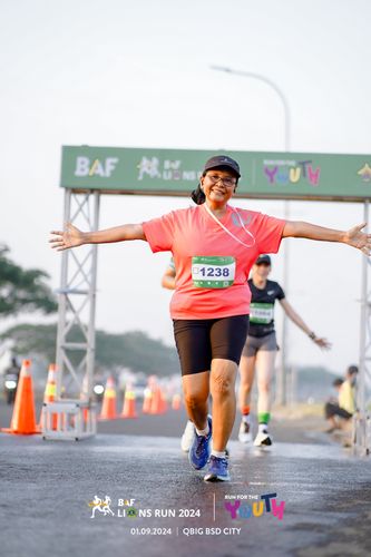 Race photo from BAF LIONS RUN 2024