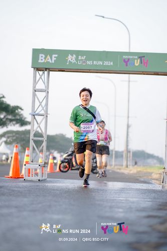 Race photo from BAF LIONS RUN 2024