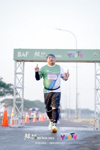 Race photo from BAF LIONS RUN 2024