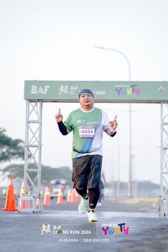 Race photo from BAF LIONS RUN 2024