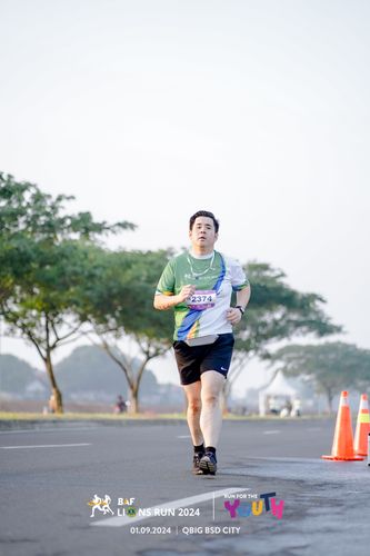 Race photo from BAF LIONS RUN 2024