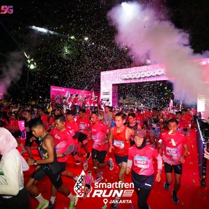 Race photo from SMARTFREN RUN 2026