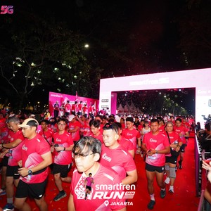 Race photo from SMARTFREN RUN 2026