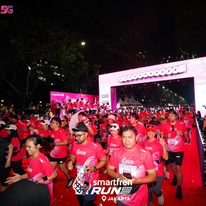 Race photo from SMARTFREN RUN 2026