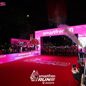 Race photo from SMARTFREN RUN 2026
