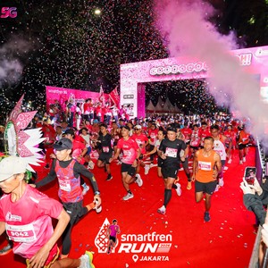 Race photo from SMARTFREN RUN 2026