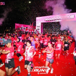 Race photo from SMARTFREN RUN 2026