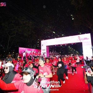Race photo from SMARTFREN RUN 2026
