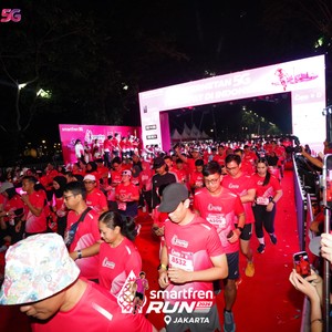 Race photo from SMARTFREN RUN 2026