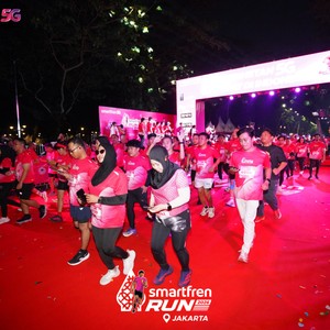 Race photo from SMARTFREN RUN 2026