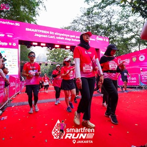 Race photo from SMARTFREN RUN 2026